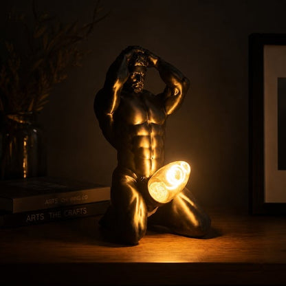 🔥Bold Male Figure Table Lamp, Artistic Statue Light