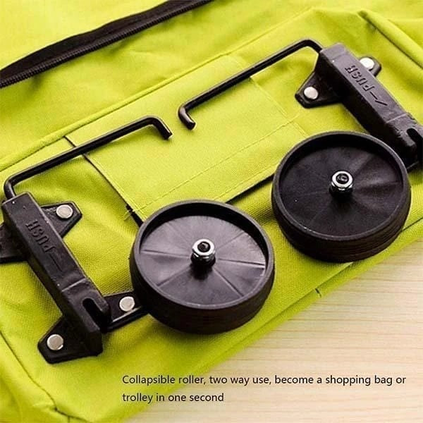 🛒2-in-1 Foldable Shopping Cart