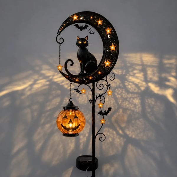 🎃Halloween Early Bird Special Sale 60% OFF🐱Pumpkin Moon Garden Stake Light