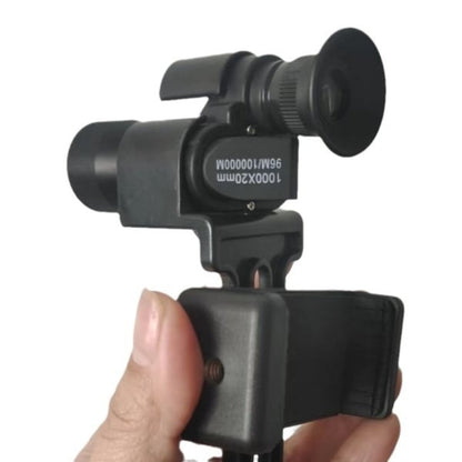 🔭 10×20 Mini Monocular Phone Telescope – Pocket Long-Distance Viewer with Adjustable Smartphone Clip