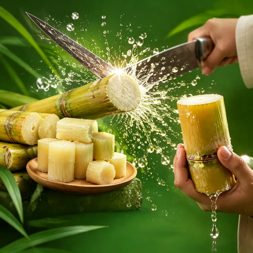 High-Yield Golden Sugarcane 🍯 Extra Sweet & Full of Juice
