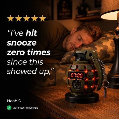 💣Grenade Alarm Clock⏰