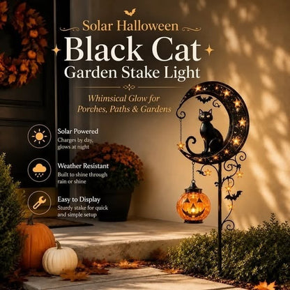 🎃Halloween Early Bird Special Sale 60% OFF🐱Pumpkin Moon Garden Stake Light