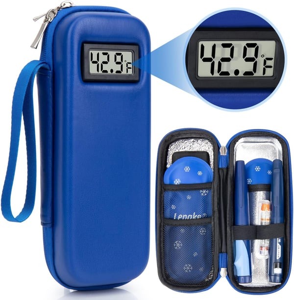 ❄️Travel Cooler Case with Temp Display 🌡️– Diabetic Friendly