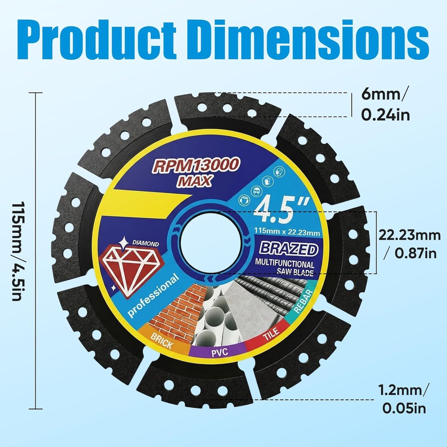4.5" Multi-Purpose Saw Blade
