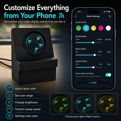 ✈️ Mini Aircraft Radar | Real-Time Desk Display