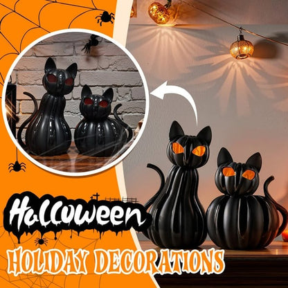🎃 Halloween Glow-in-the-Dark Cat: 2-Piece Atmosphere Set