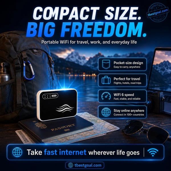 📶 Stay Connected Anywhere – Pocket‑sized WiFi for Travel, Work & Daily Life
