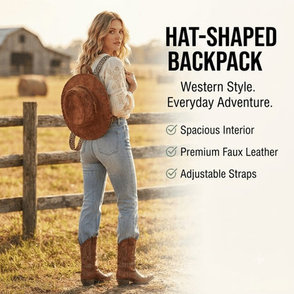 🤠Western Cowgirl Hat Backpack👜