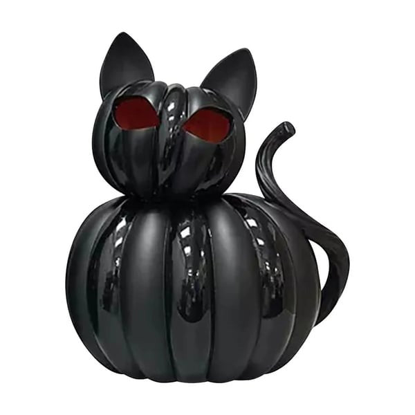 🎃 Halloween Glow-in-the-Dark Cat: 2-Piece Atmosphere Set