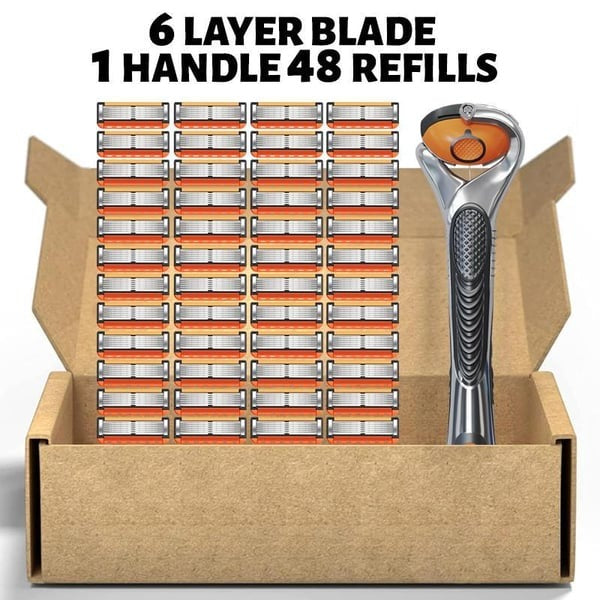 48-Piece Men's Razor Blade Replacement Set