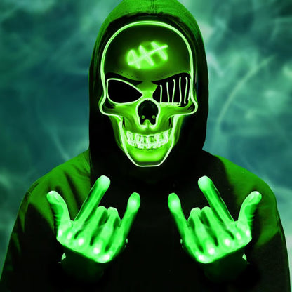 🎃2025 New Halloween Scary LED Skeleton Mask
