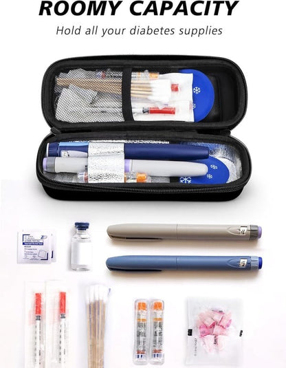 ❄️Travel Cooler Case with Temp Display 🌡️– Diabetic Friendly