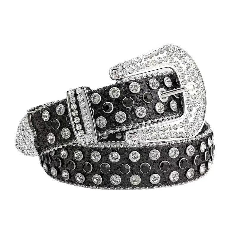 Western-style Rhinestone Belt