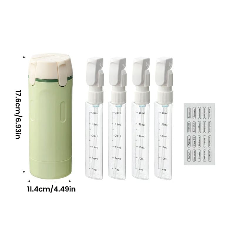 4-in-1 Leakproof Rotatable TravelDispenser Set