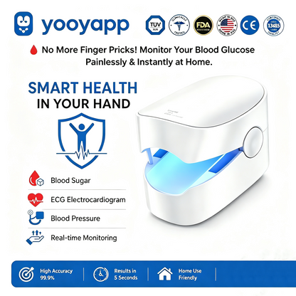 dht™⭐Household Non‑Invasive Smart Blood Glucose Monitor, Blood Sugar Detector