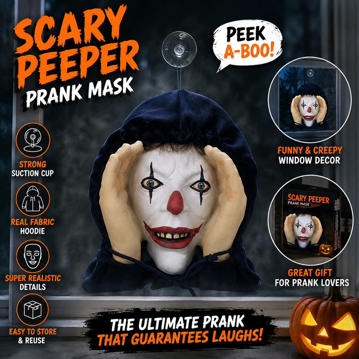 👻Scary Peeper Halloween Decorations🎃For Indoor or Outdoor Windows