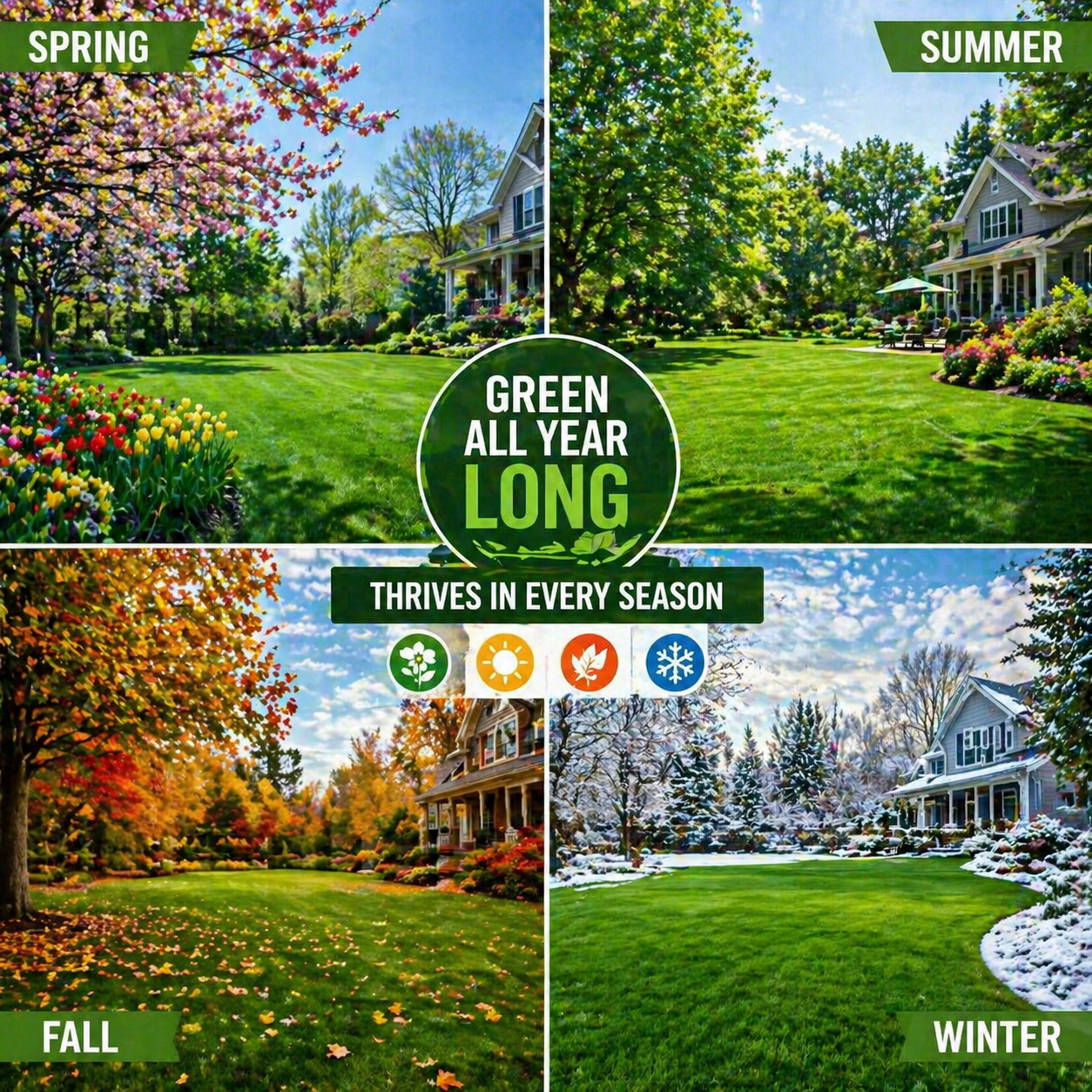 7 Days Germination🌱 Evergreen Dwarf Grass Seed for Four Seasons