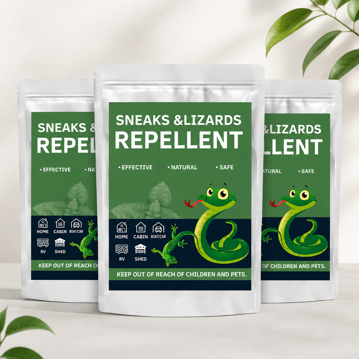 🔥🐍Snakes & Lizards Repellent Pouches