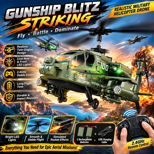 🚁2026 Apache AH-64 remote-controlled helicopter