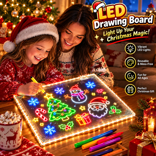 dht™⭐Rechargeable and Reusable LED Drawing Board For Children