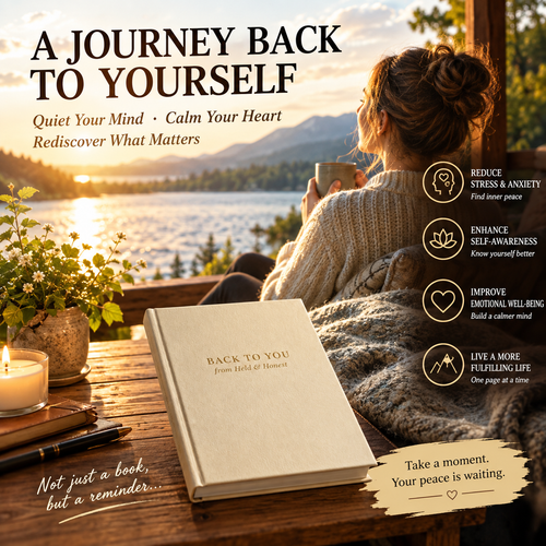 📚Back to You Journal – Reconnect With Your True Self, Daily Reflection & Mindfulness Notebook