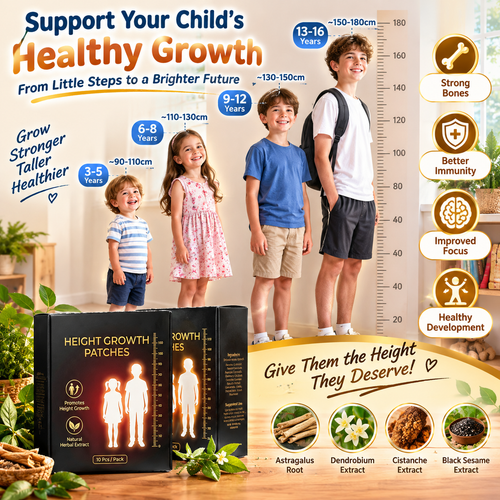Herbal Height Growth Foot Care Patch – Natural Plant Acupoint Stimulation