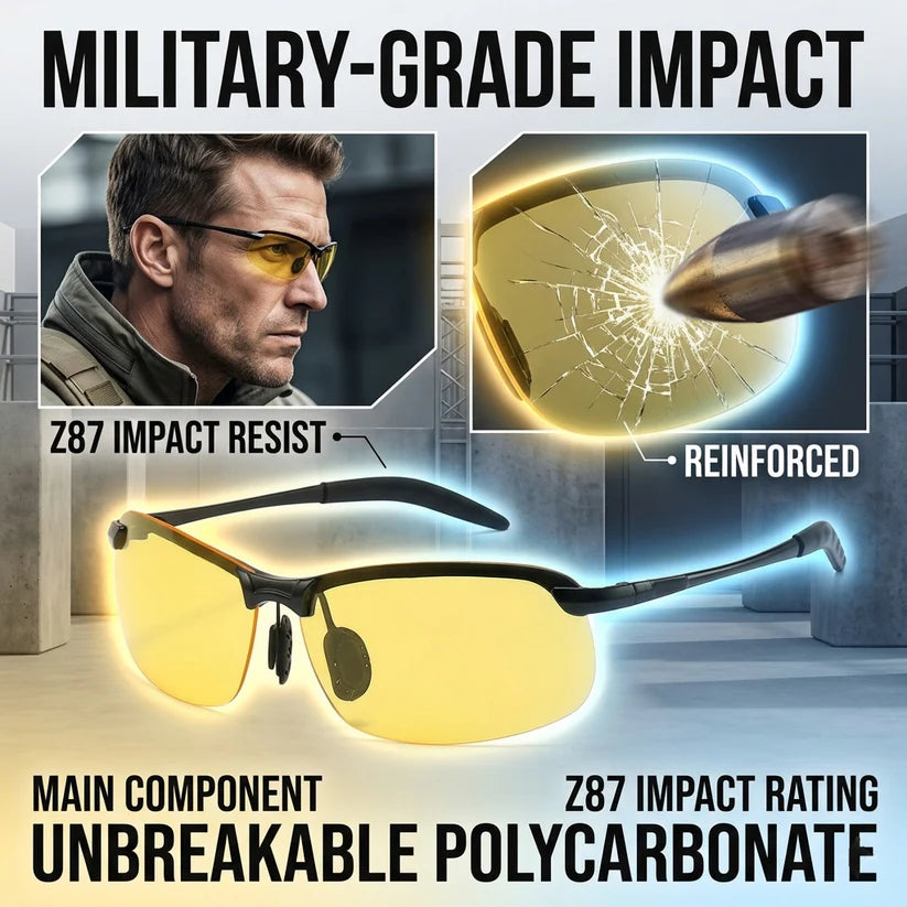 🕶️Smart Vision Glasses – Anti-Glare UV Protection with Infrared Night Vision & Impact-Resistant Lenses