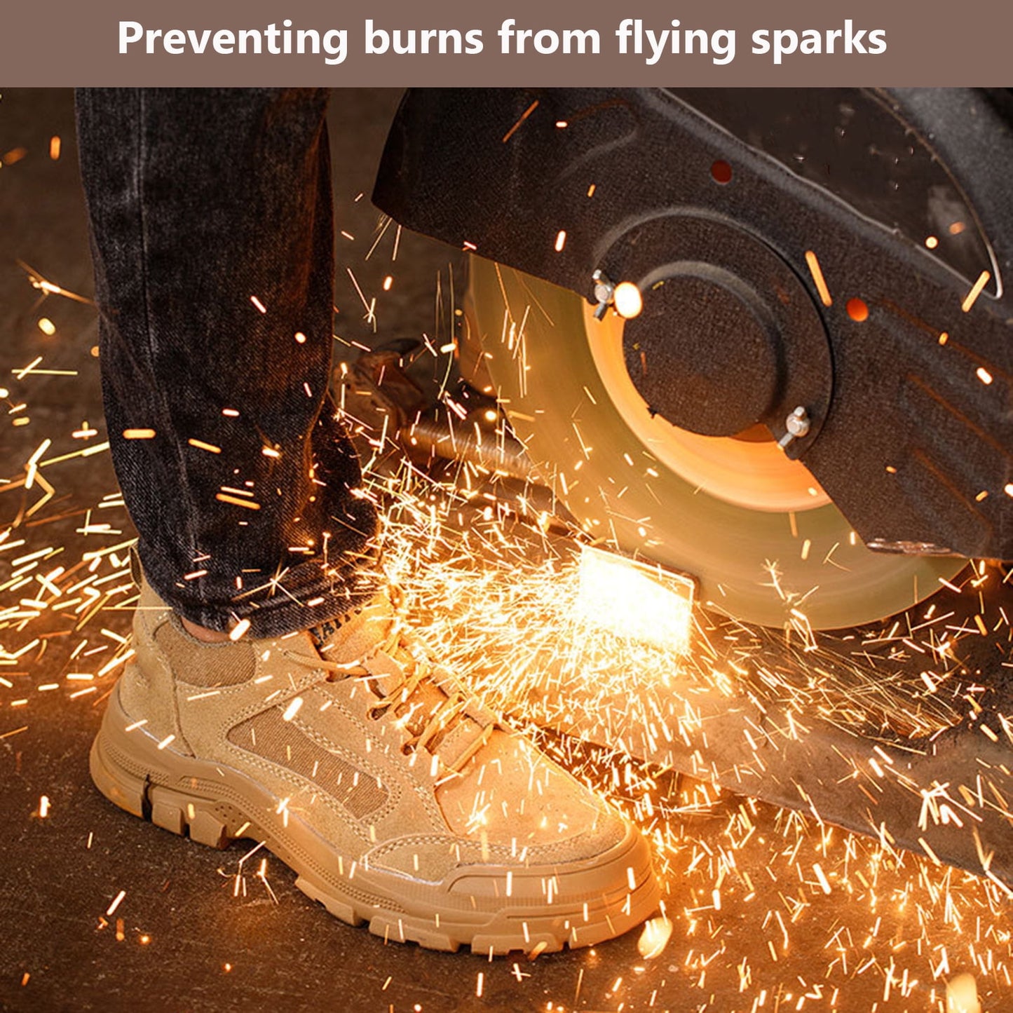 Anti-Smash & Anti-Puncture Men Safety Work Shoes