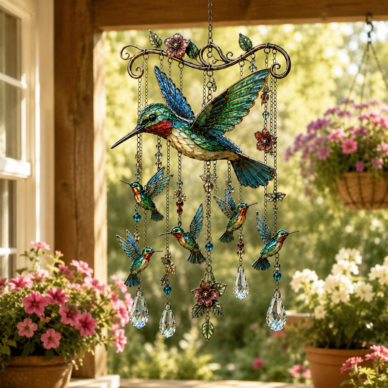 ✨Colorful Hummingbird Wind Chime