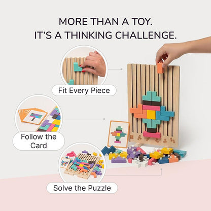 Educational wooden toys for early childhood development