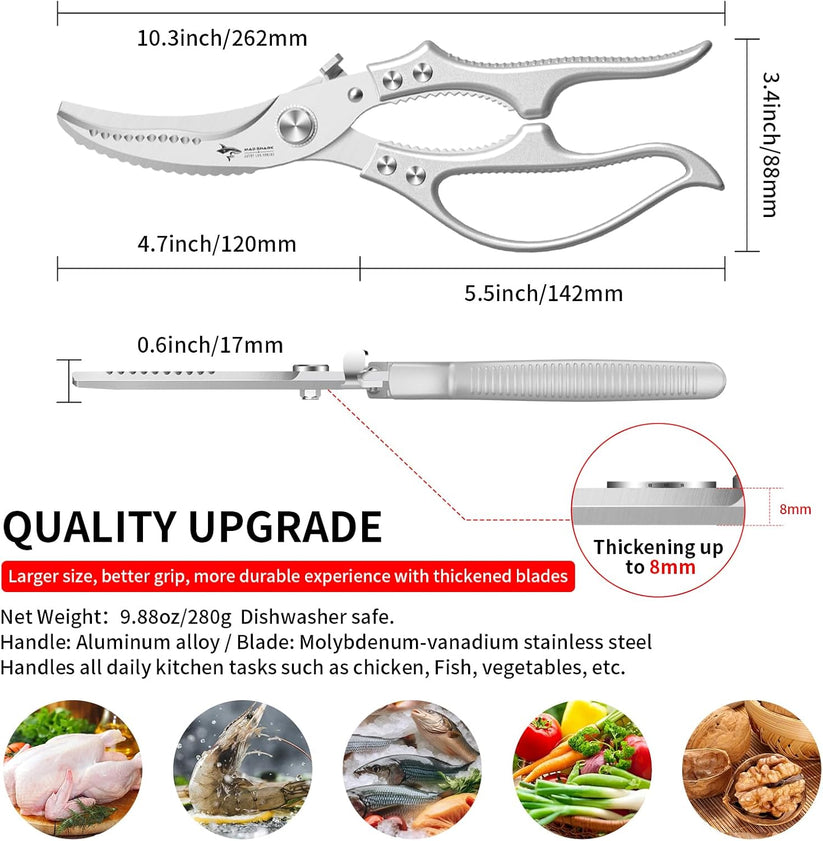 Heavy-Duty Multifunction Kitchen Shears