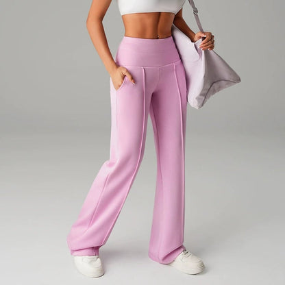 50% off! ⏰ Over 50,000 items sold! 💕 Women's Solid Color Wide-Leg Straight Pants