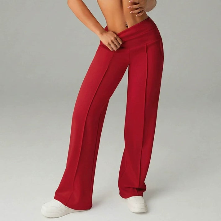 50% off! ⏰ Over 50,000 items sold! 💕 Women's Solid Color Wide-Leg Straight Pants