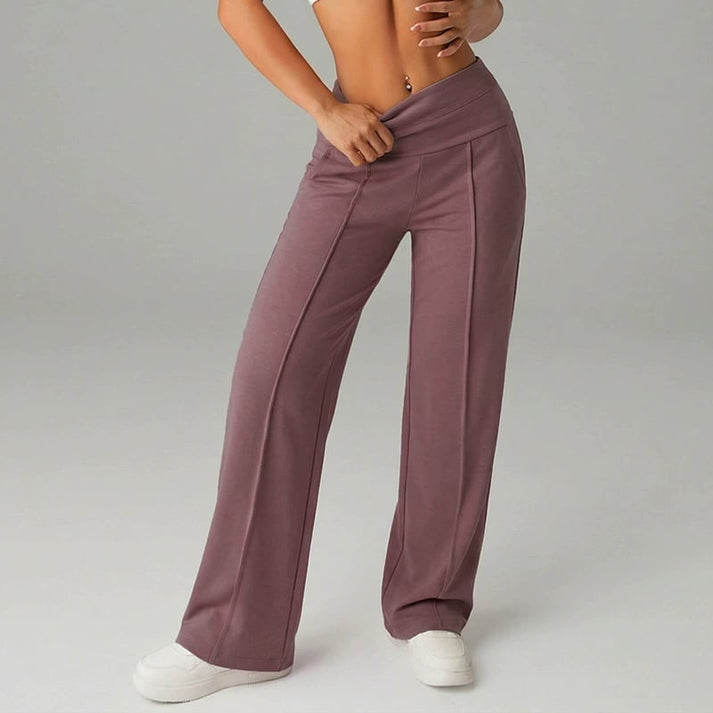50% off! ⏰ Over 50,000 items sold! 💕 Women's Solid Color Wide-Leg Straight Pants