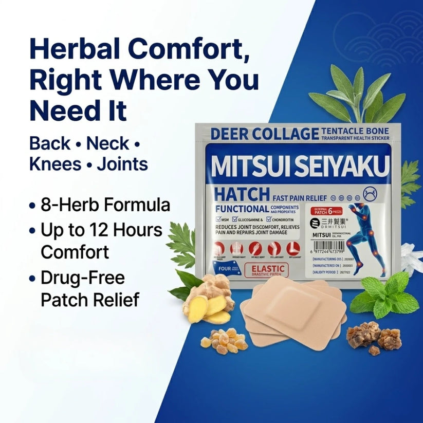 Pain Patch by Dr. Mitsui - Fast-Acting Relief for Back, Knees, Neck & Joints
