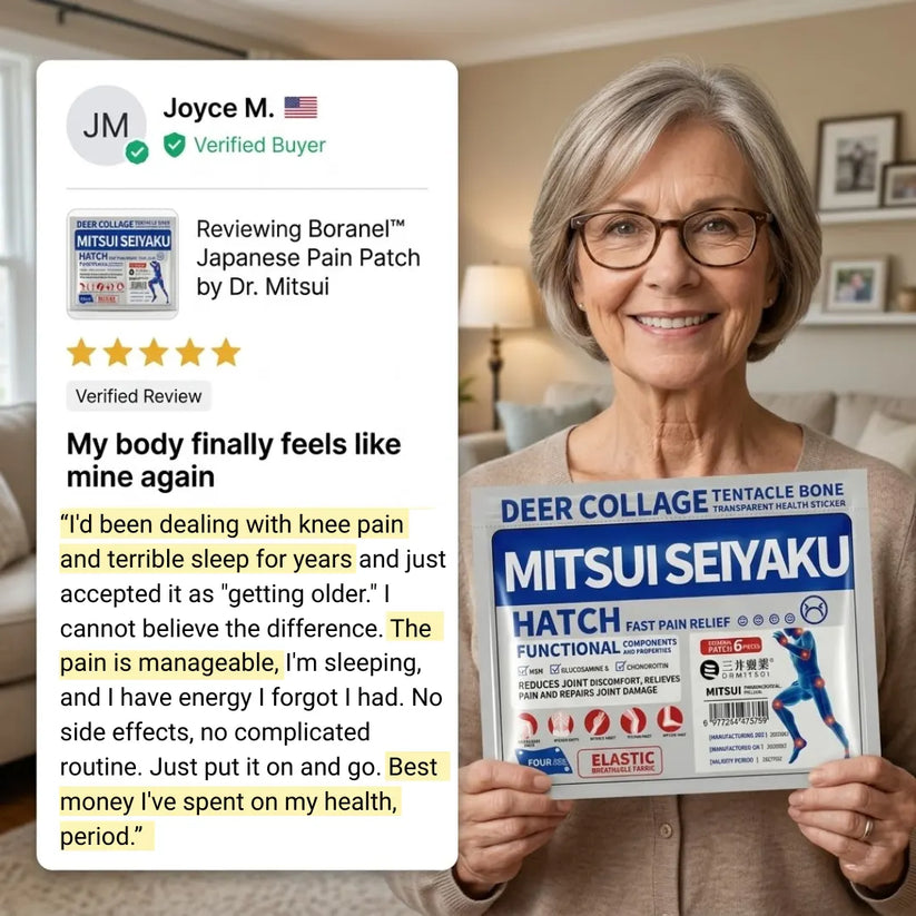 Pain Patch by Dr. Mitsui - Fast-Acting Relief for Back, Knees, Neck & Joints