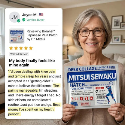 Pain Patch by Dr. Mitsui - Fast-Acting Relief for Back, Knees, Neck & Joints