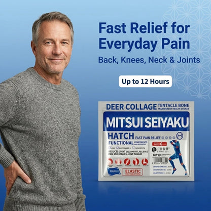 Pain Patch by Dr. Mitsui - Fast-Acting Relief for Back, Knees, Neck & Joints