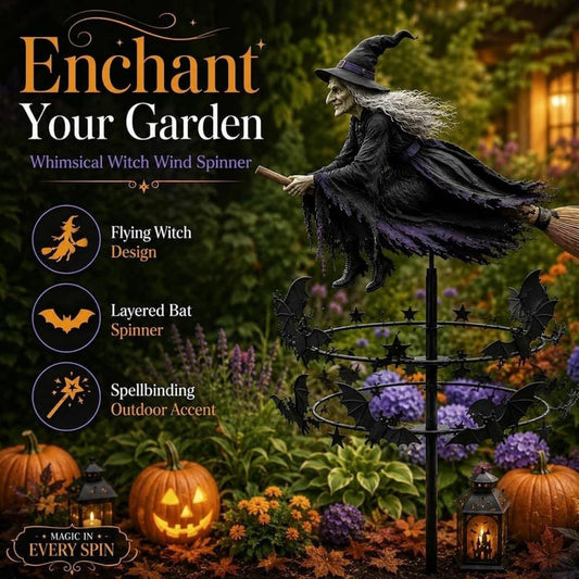 Halloween Magic Witch Garden Windmill