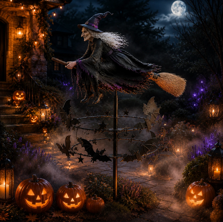 Halloween Magic Witch Garden Windmill