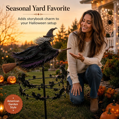 Halloween Magic Witch Garden Windmill