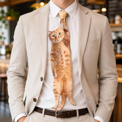 3D Cat-shaped Men's Tie