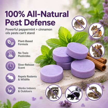 All-Natural Peppermint & Cinnamon Pest & Rodent Repellent Pucks