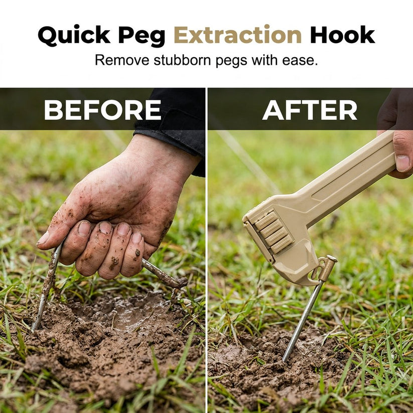 🔥LAST DAY 49% OFF - 🔨Multifunctional Camping Hammer & Tent Stake Puller🎁Buy 2 Free Shipping