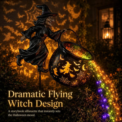 🎃Last Day 49% OFF Halloween Witch Cauldron Garden Light