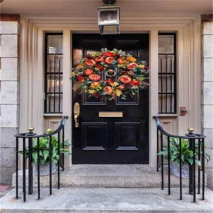 💖Last Day 49% OFF💖Fall Peony And Pumpkin Wreath - Year Round Wreath--🔥BUY 2 FREE SHIPPING