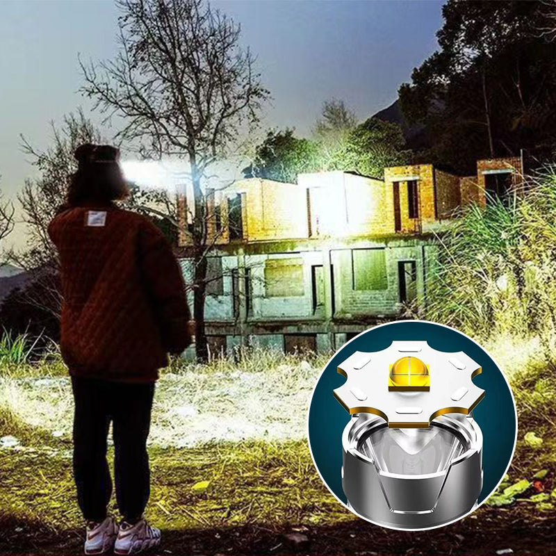 🎁🐟Portable Waterproof Smart LED Headlamp – Outdoor Fishing Essential