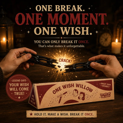 ✨ One Wish Willow – Breakable Mystery Wish Prop With Retro Gift Box