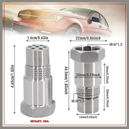 🚗M18x1.5 Automotive Universal Oxygen Sensor Decoder （With Filter Element）